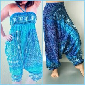 Harem Pants Plus Size Tribal Chakras 2 N 1 Jumpsuit Harem Pants